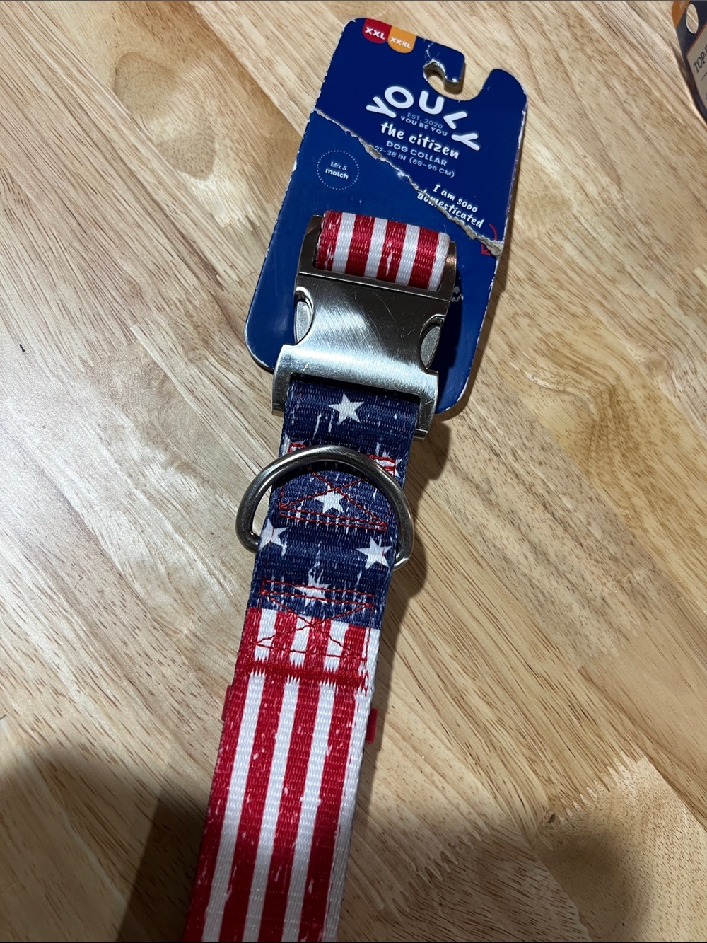 YOULY Red White Blue Patriotic Dog Collar - The Citizen XXL-XXXL 27-38” z98